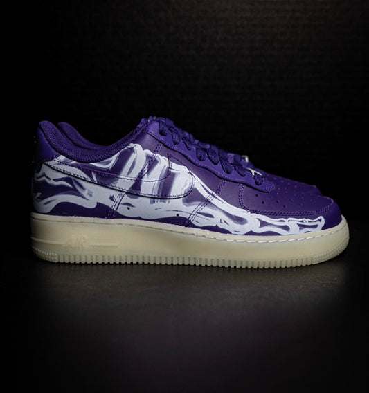 Nike Air Force 1 Low '07 QS Purple Skeleton Halloween (2021)