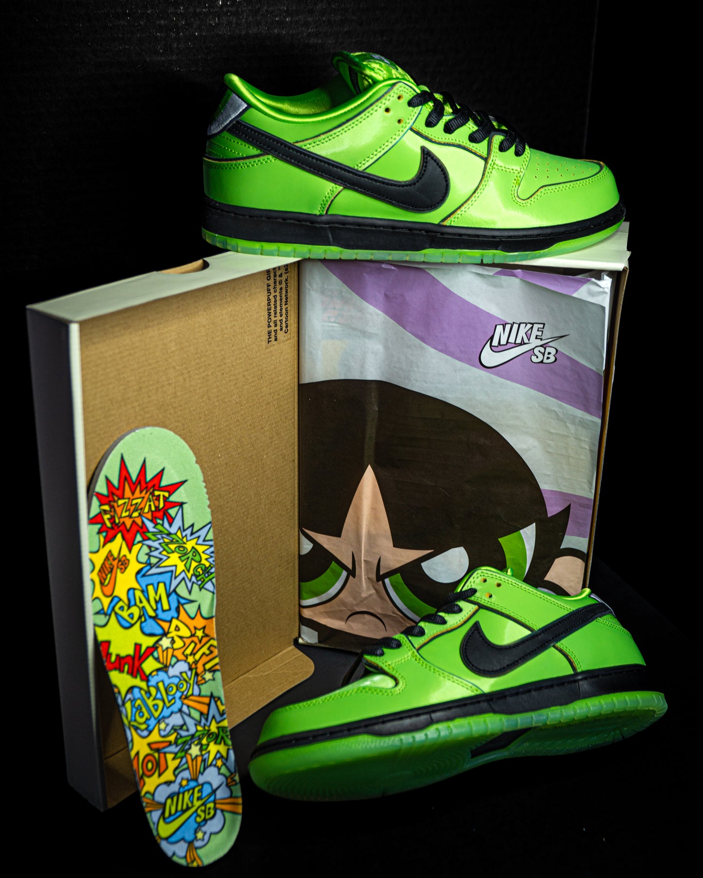 Nike SB Dunk Low The Powerpuff Girls 'Buttercup'