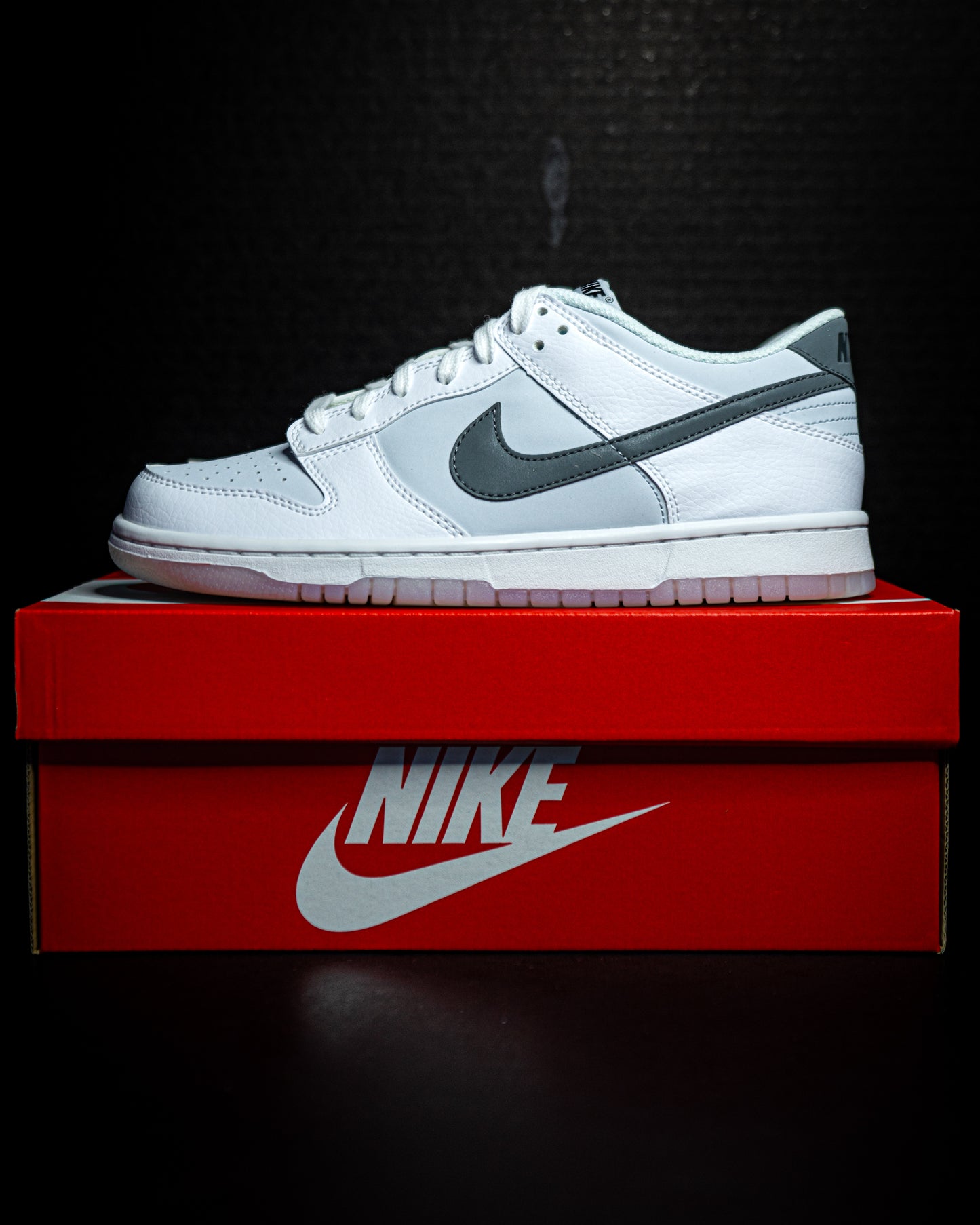 Nike Dunk Low Reflective Swoosh White (GS)