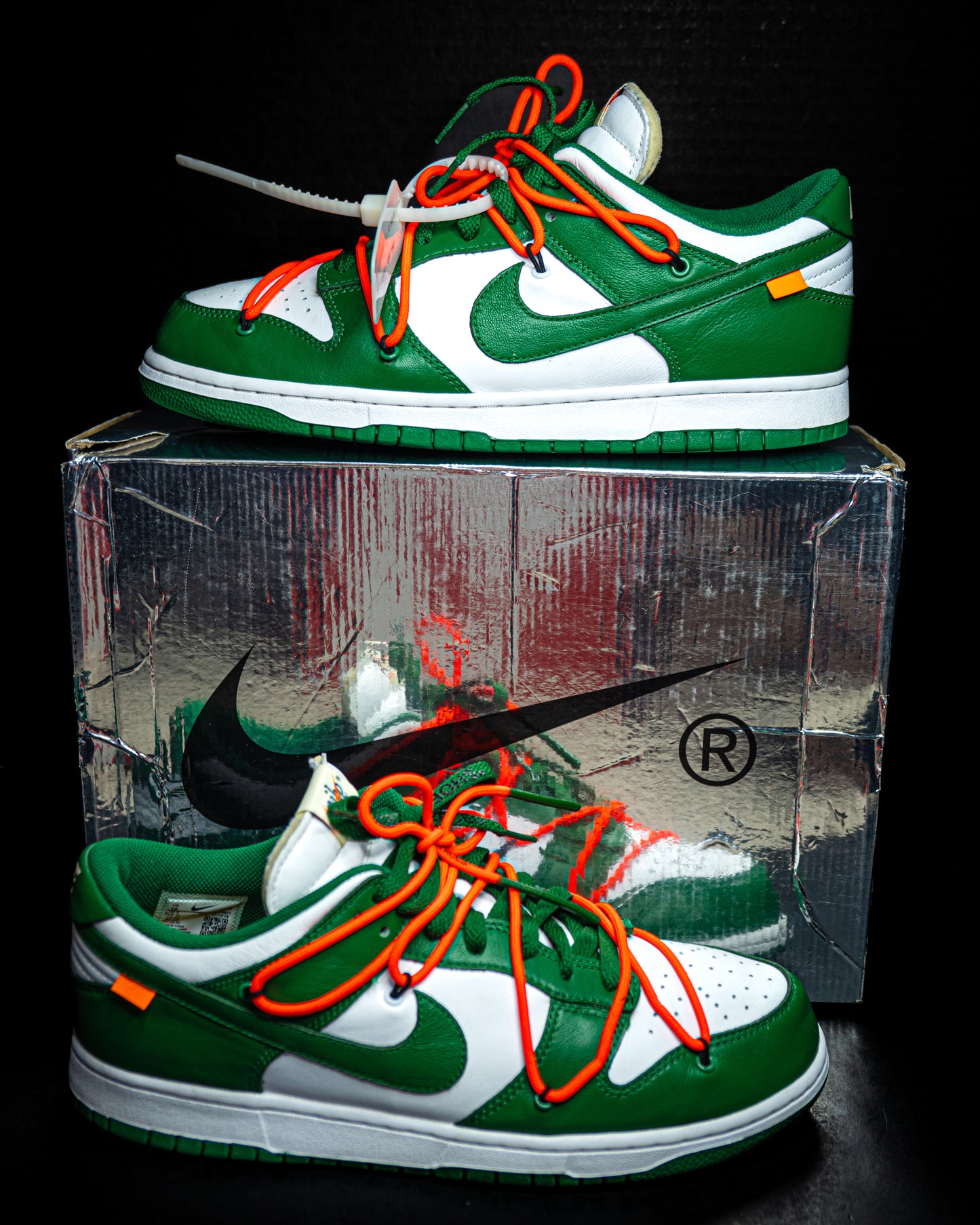 Nike Dunk Low x Off-White Pine Green 2019 (USED)