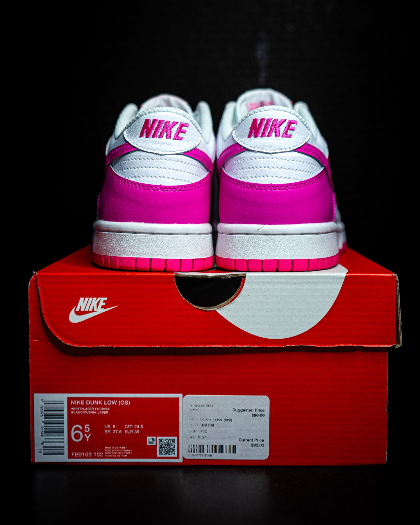 Nike Dunk Low Laser Fuchsia (GS)