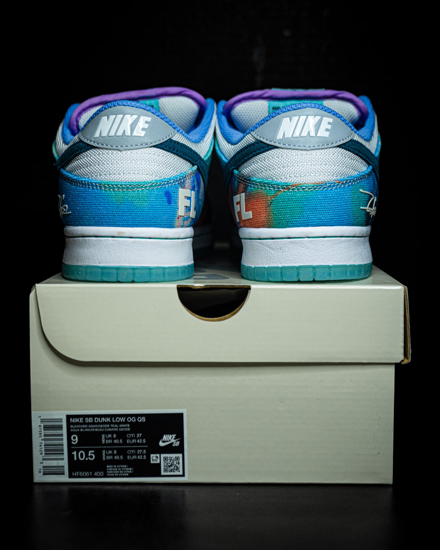 Nike Futura Laboratories x Dunk SB Low Bleached Aqua