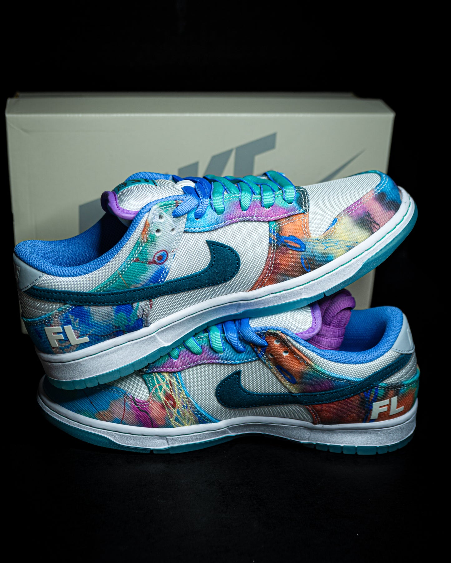 Nike Futura Laboratories x Dunk SB Low Bleached Aqua